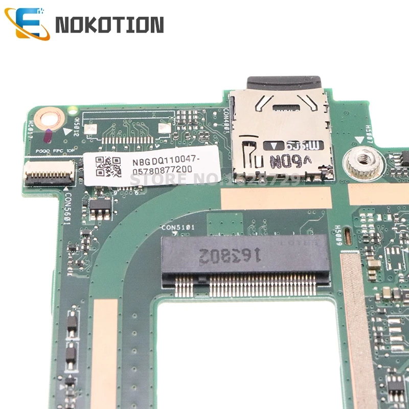 Материнская плата NOKOTION для ноутбука Acer Switch Alpha 12 SA5-271 271P SR2EY I5-6200U 8G RAM NBGDQ11004 NBGDQ110047