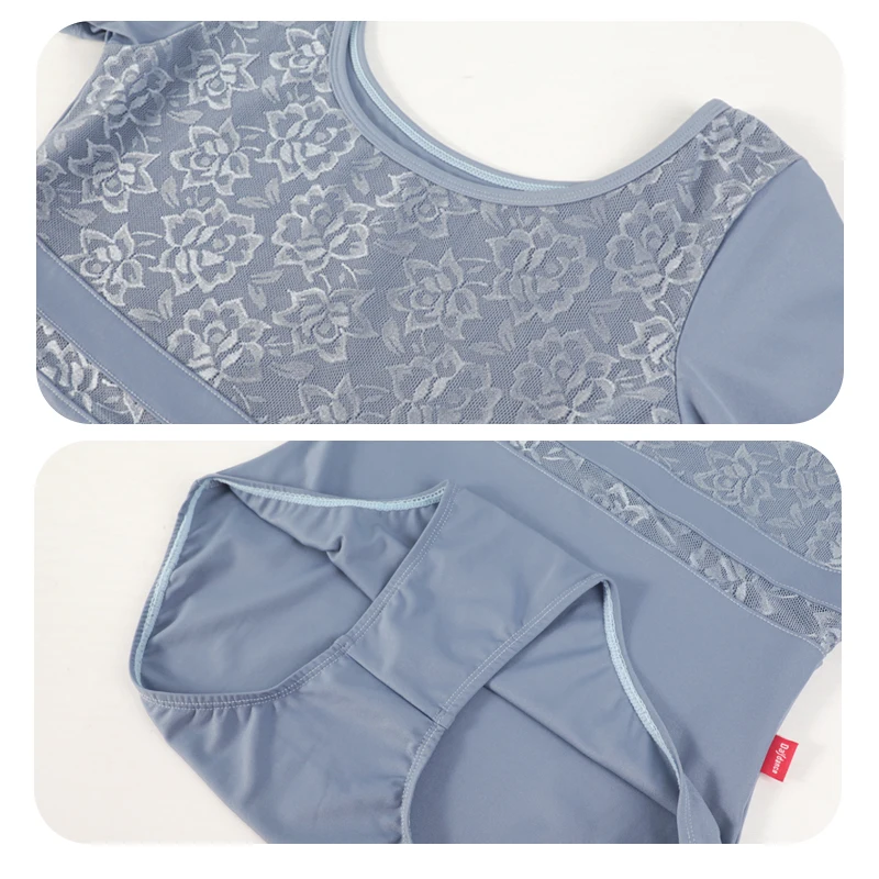 

Women Ballet Leotards Lace hollow Gymnastics Bodysuits Short Sleeve Dance Wear Ballet Dance Leotards for Adult Girl Ballerina