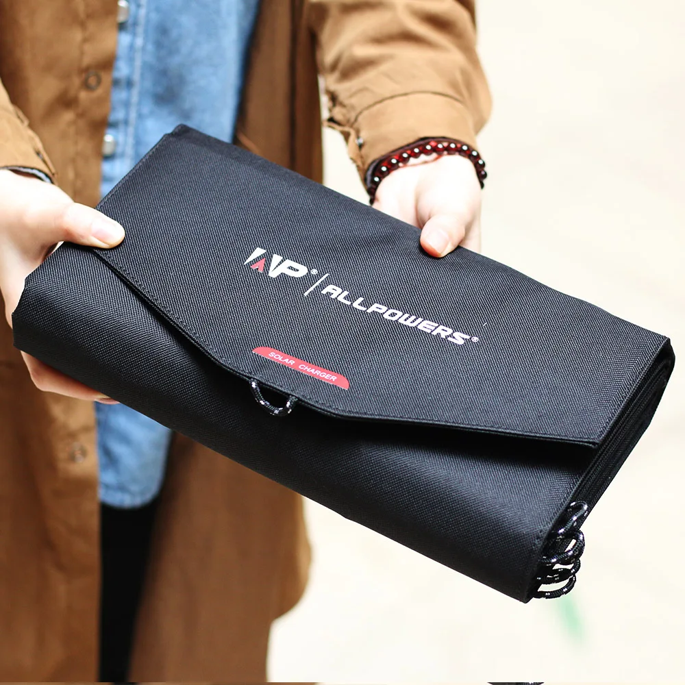 Портативное зарядное устройство ALLPOWERS 100 Вт 60 портативное от солнечной энергии с