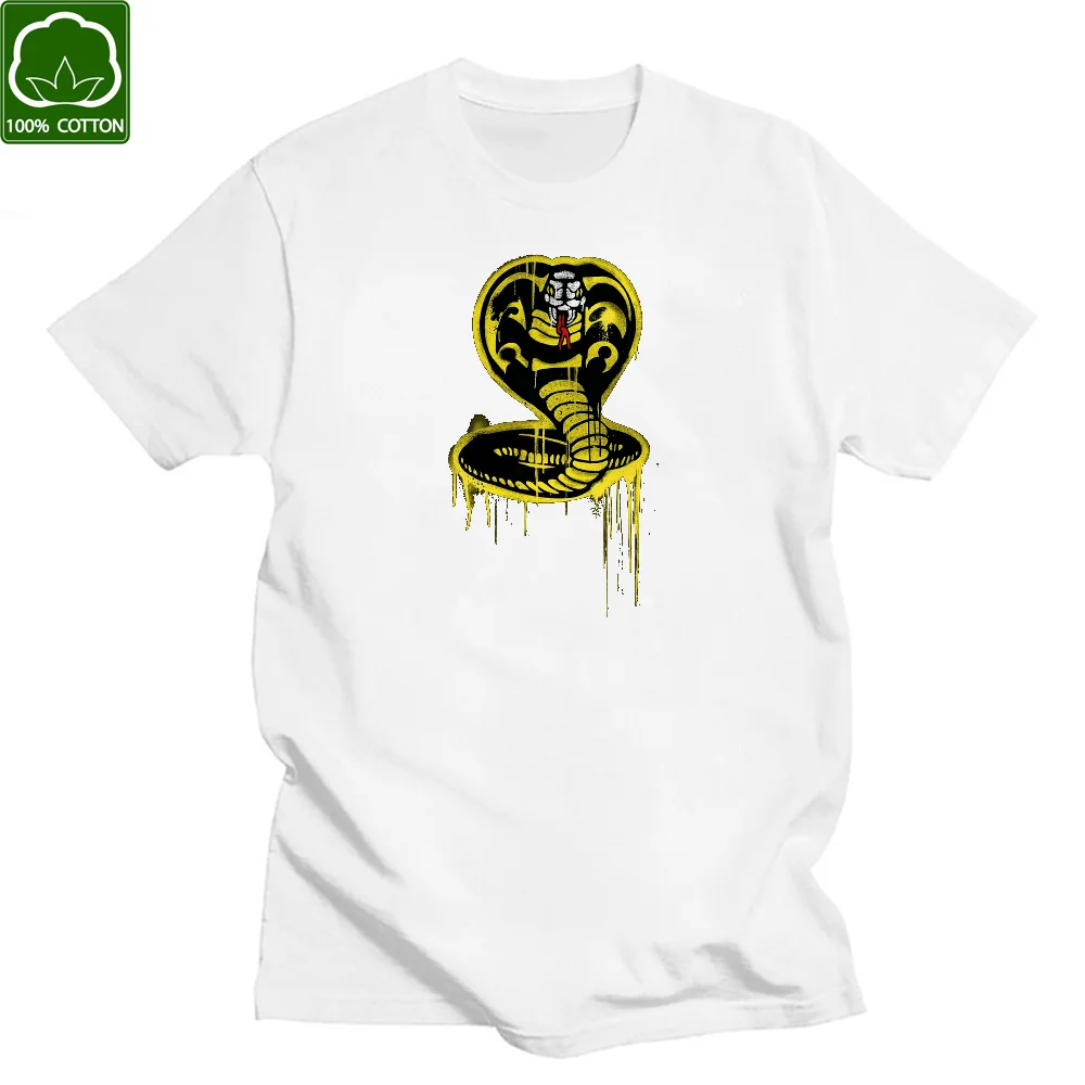 

Cobra Kai snake 2021 t-shirt Unisex Cotton Tee T shirt Short sleeve Graphic 90s Novelty Harajuku Femme Kawaii Fashion Girls