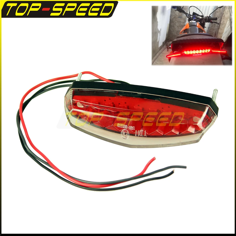 

Задний стоп-сигнал E-Mark E8 для мотоциклов, мотоциклов, грязевых велосипедов, BMW, квадроциклов, Honda, Suzuki, Kawasaki