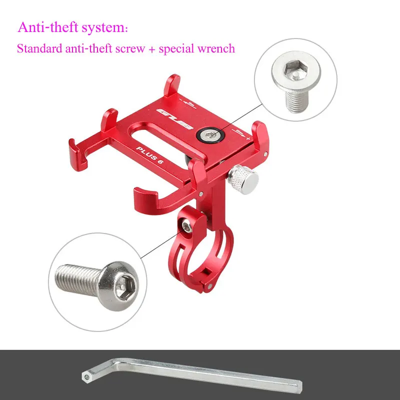 Мобильный телефон из алюминиевого сплава GUB Plus 6 держатель для мобильного