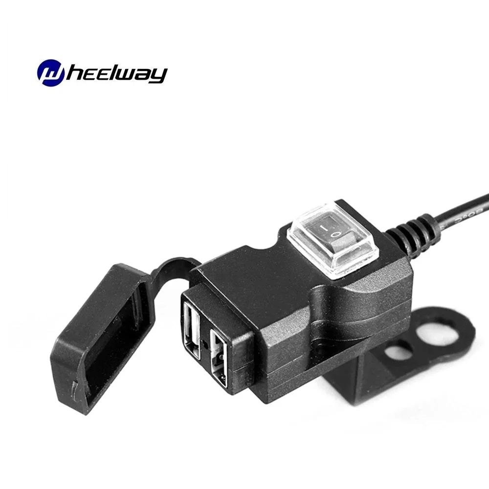 

36V 48V 72V 84v 9-24v 9-90v Double1.0A 2.1A USB Charger Universal Electric Scooter Motorcycle USB Mobile Phone Charger E-bike