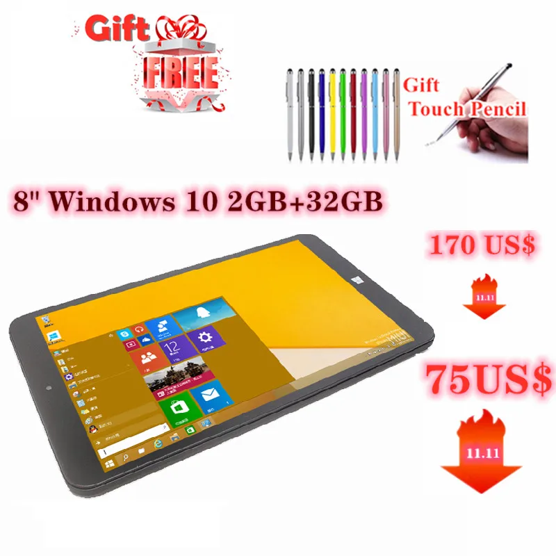 

Новейший планшет AR1 8 дюймов 1280X80 0 IPS 32 бит система Windows 10 2 + 32 ГБ Intel Atom Z3735F 1,33 ГГц четырехъядерный Wi-Fi Две камеры