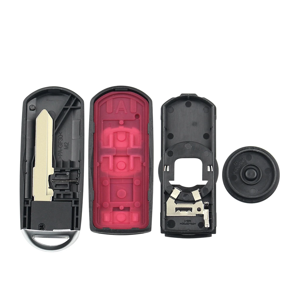 Dandkey для Mazda 3 5 6 CX5 CX7 CX Atenza Clip Smart Auto 2/3/4 кнопки запасной корпус автомобильного ключа