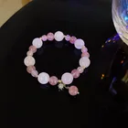 Женские браслеты из меди и циркония, подарочные украшения в розовом стиле, гранатовые браслеты, 2021
