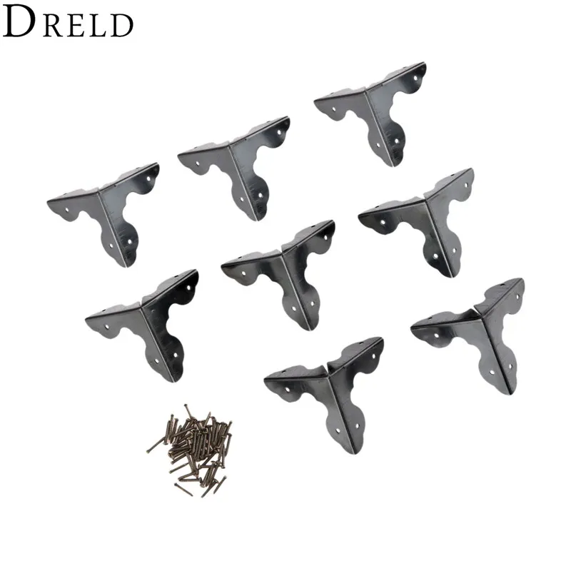 DRELD 8 шт. 33 мм деревянные Угловые протекторы для коробки сплава в виде книги