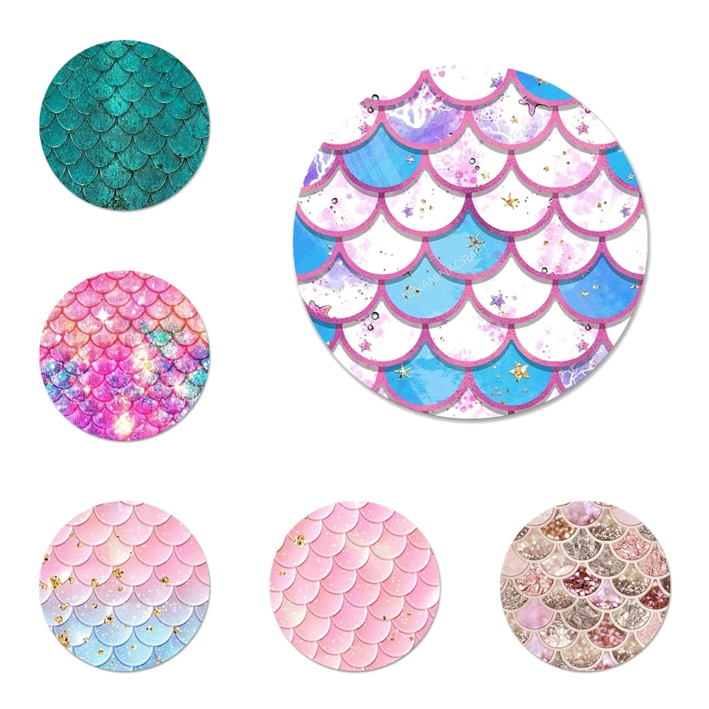 Русалка рыбья чешуя значок брошь заколка аксессуары для одежды рюкзак украшения