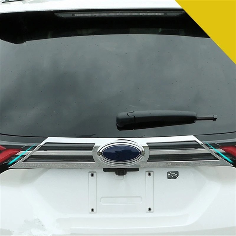 

WELKINRY Автомобильная крышка для Ford Edge 2014, 2015, 2016, 2017, 2018, хромированная задняя крышка из АБС-пластика, задняя дверь, логотип бренда, фирменная бе...