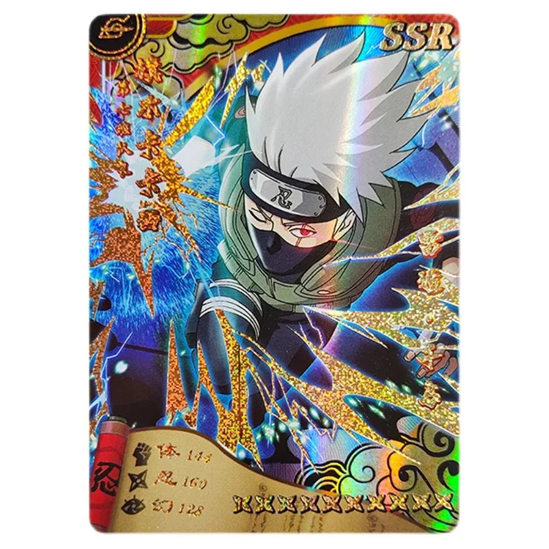 Tarjetas de Naruto Uzumaki Uchiha Sasuke Tcg, carta, Uzumaki, Sasuke, Haruno, Sakura, Hatake, Kakashi, regalo para ni&ntilde;os-3