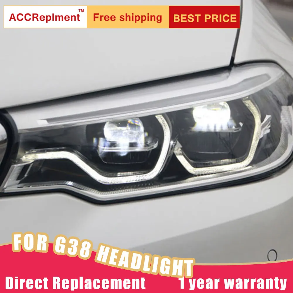 2 шт. светодиодный фары для BMW 5 серии G38 2018-2020 Автомобильные ангельские глазки