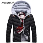 Мужские зимние куртки, теплые пальто, Мужская ветровка с капюшоном, парки, Толстая теплая уличная спортивная верхняя одежда, мужская одежда, модная куртка LB161