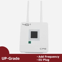 wireless cpe 4g wifi router portable gateway fdd tdd lte wcdma gsm external antennas sim card slot wanlan port eu plug