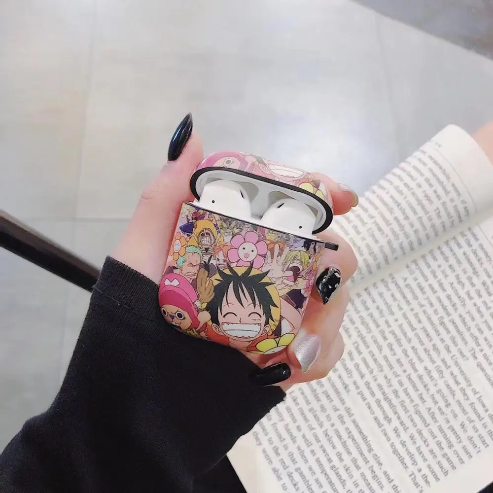 Для airpods pro Чехол с милым рисунком в Одна деталь Луффи Мягкая Обложка для Apple Airpods 1/2/3 крышка беспроводного Bluetooth(голубой зуб) наушника чехол