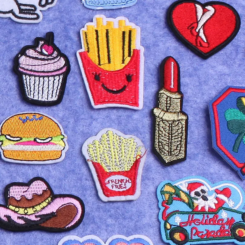 

Cartoon Rabbit Patches for Clothing Thermoadhesive Patches Animal Fries Patch Iron on Embroidery Patches on Clothes Applique