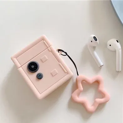 

Airpods1/2 Cartoon Safety Box Stars Silicone Headphone Protective Cover Wireless Earphone Silica Gel Box Earphones Accessories