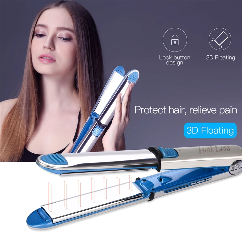 

Max 465F Hair Straightener Iron Nano Tourmaline Ceramic Curling Iron Flat Irons Professional Hair Curler Salon Styling Tools