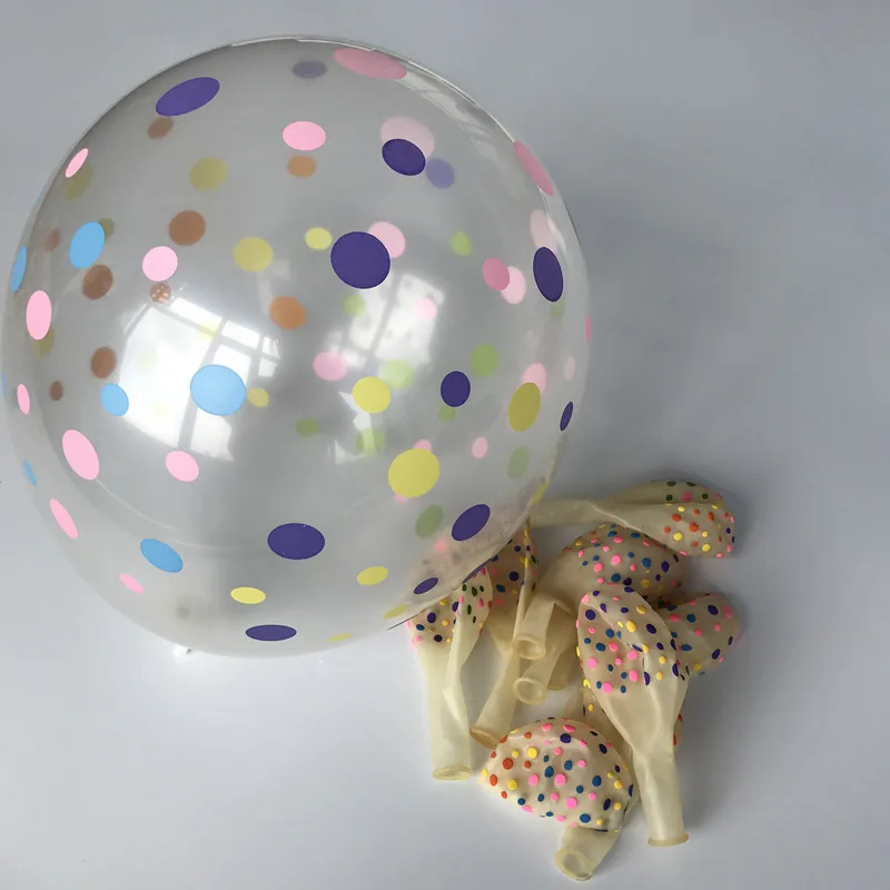 10 шт. прозрачные латексные воздушные шары в горошек 12 дюймов|party decoration|birthday party