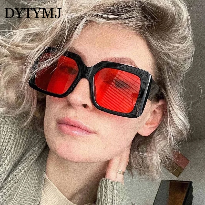 

DYTYMJ Oversized Sunglasses Women 2022 Luxury Brand Square Sun Glasses Women/Men Big Frame Gradient Glasses Vintage Gafas De Sol