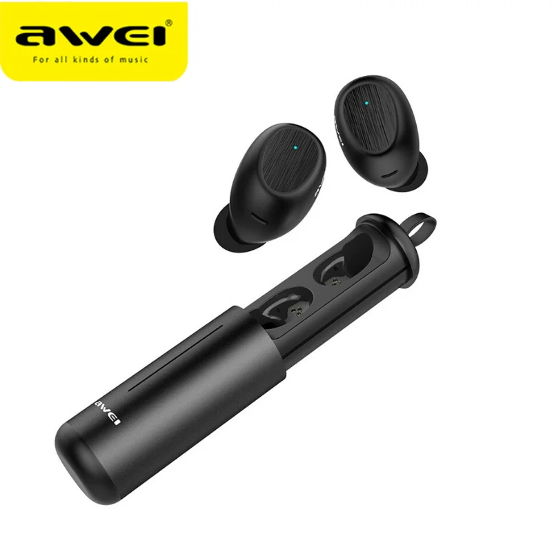 Наушники вкладыши AWEI T55 Bluetooth наушники 5 0 качество звука Hi Fi с микрофоном