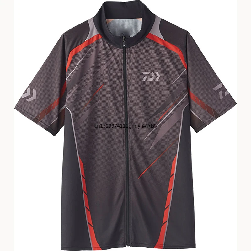 

2021 New New Men Fishing Clothes Uv Sunscreen Breathable Fiber Fishing Shirts Profesional Short Sleeve Fishing Shirt