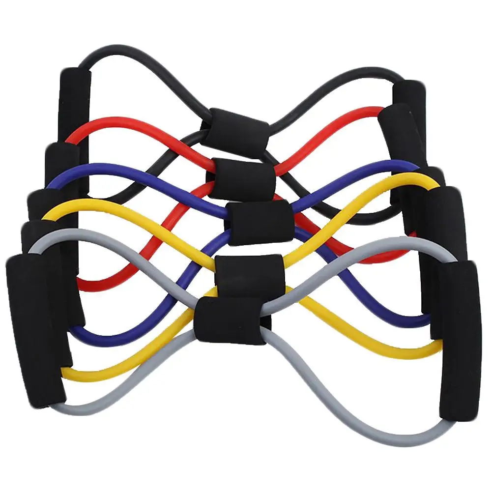 8 Форма эластичных лент на тренажерного зала для тренировок йоги с эластичным