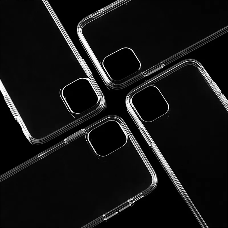 KEYSION прозрачный телефон для iPhone 11 Pro Max мягкий силиконовый из ТПУ ультра тонкая