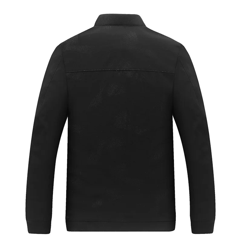

Stand collar plus fat plus size spring and autumn jacket men's fashion Korean version shows thin fat loose baseball collar coat