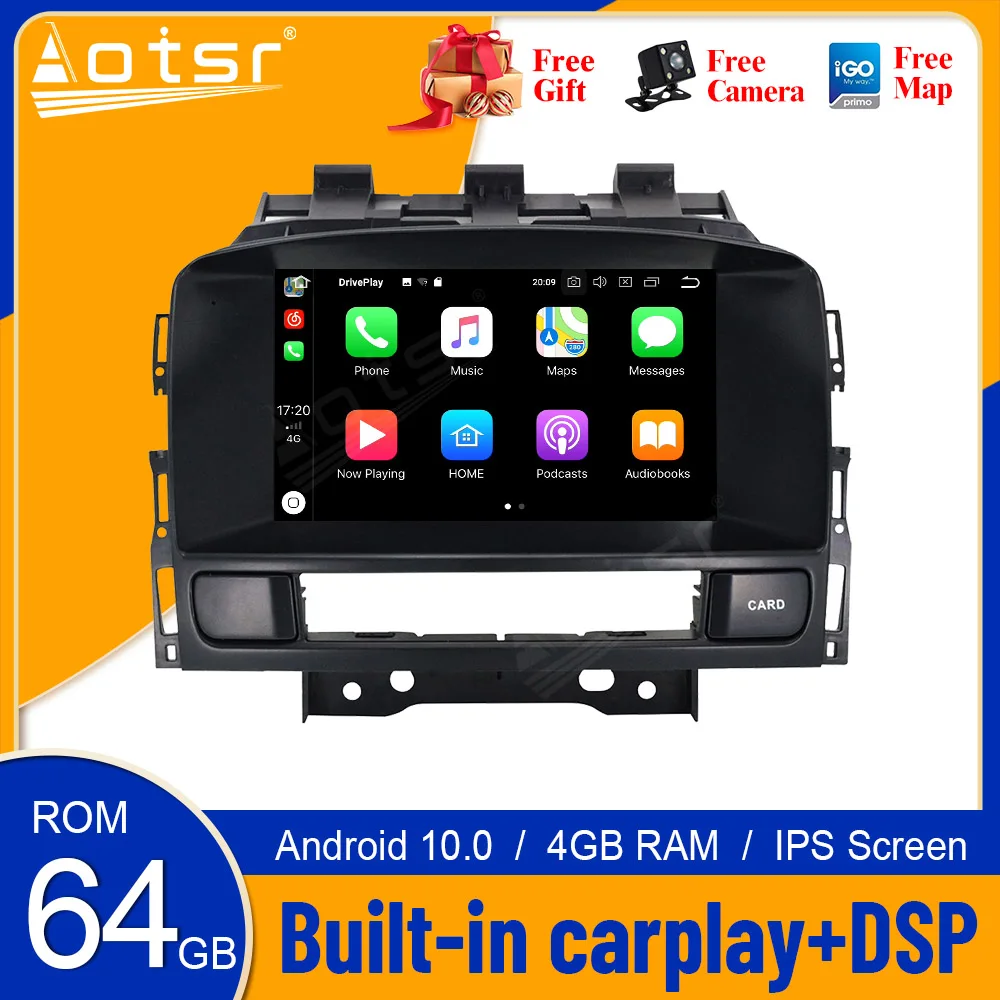 Автомобильный мультимедийный плеер PX6 Android 10 0 для автомобиля Opel Astra J 2010-2013 CD300 CD400