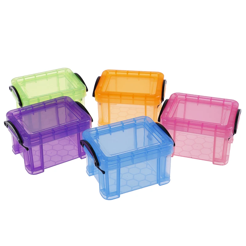 Пластиковая коробка с мини замком для дома очень милые ящики хранения органайзер