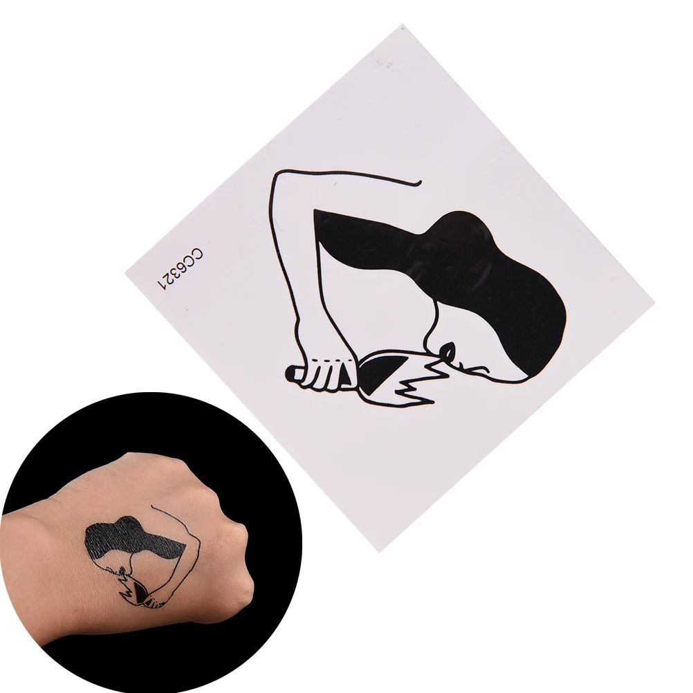 6X6 см винтажный стиль старой школы Обнаженная Питьевая Женская временная