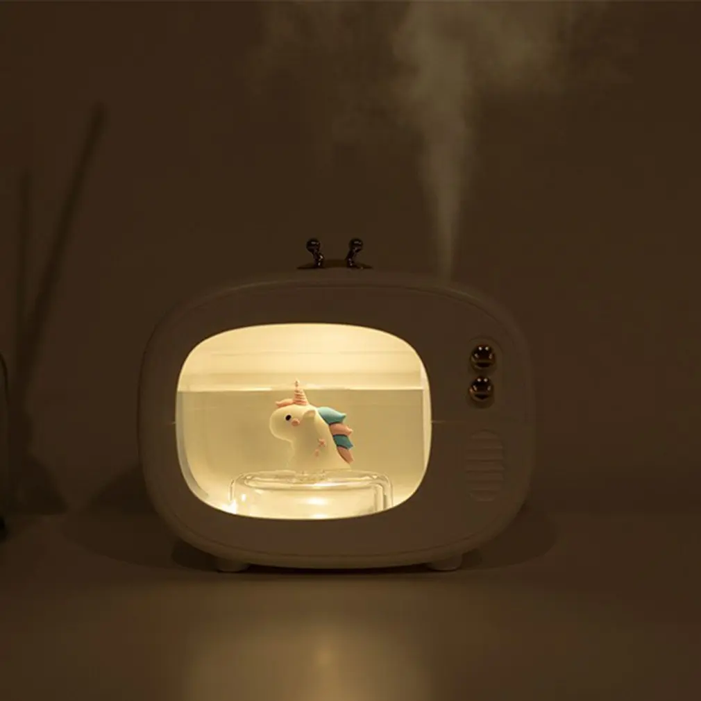 

Cute Pet TV Humidifier USB Rechargeable Creative Mute Spray For Home Bedroom Dormitory Purify The Air