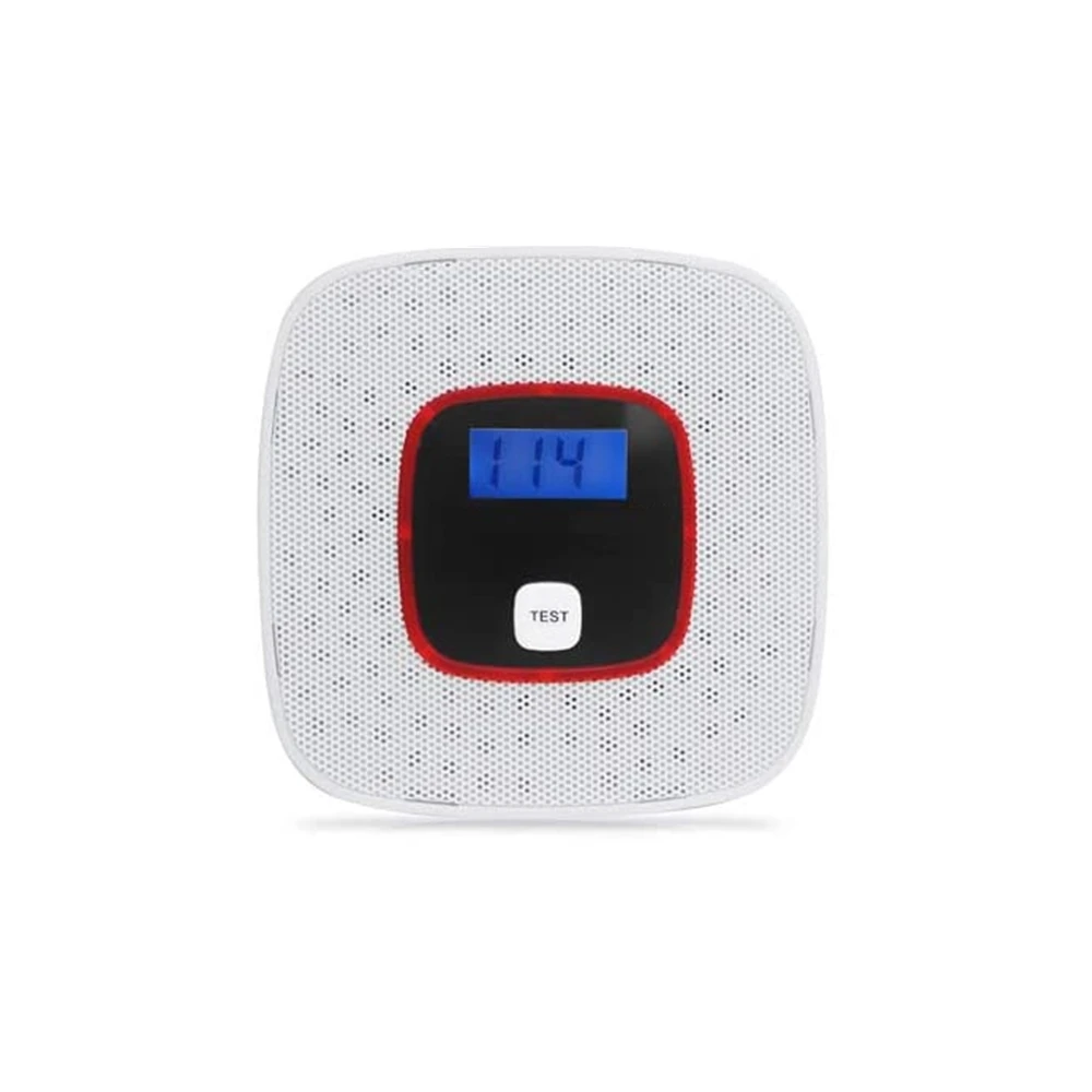 

Carbon Monoxide Alarm Detector Digital LCD Display and Voice Warning Alarm Powered by Battery For Warehouses Indoor Places