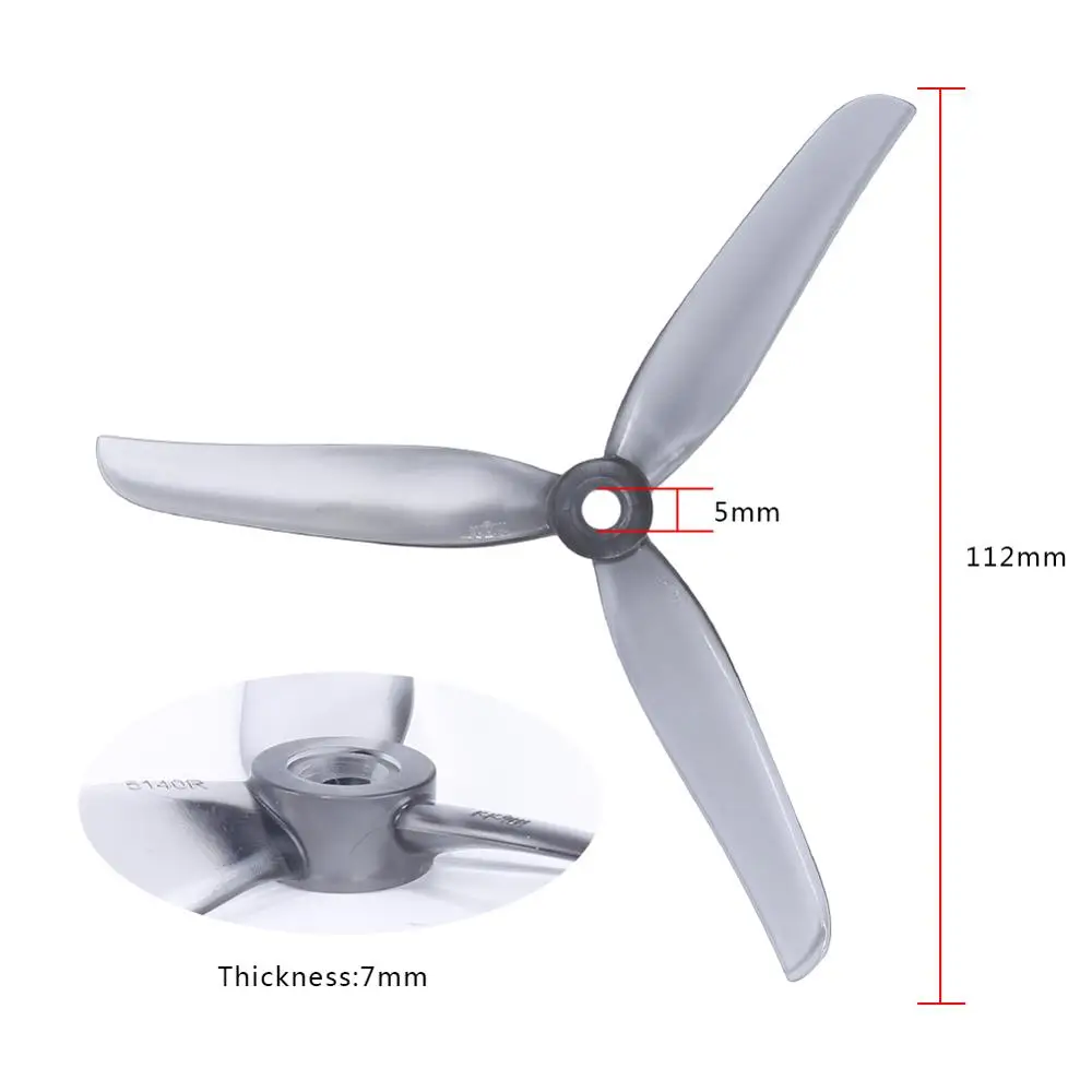 IFlight Nazgul 5140 три лопасти 5-дюймовый Пропеллер CW CCW реквизит Высокое качество для C DIY