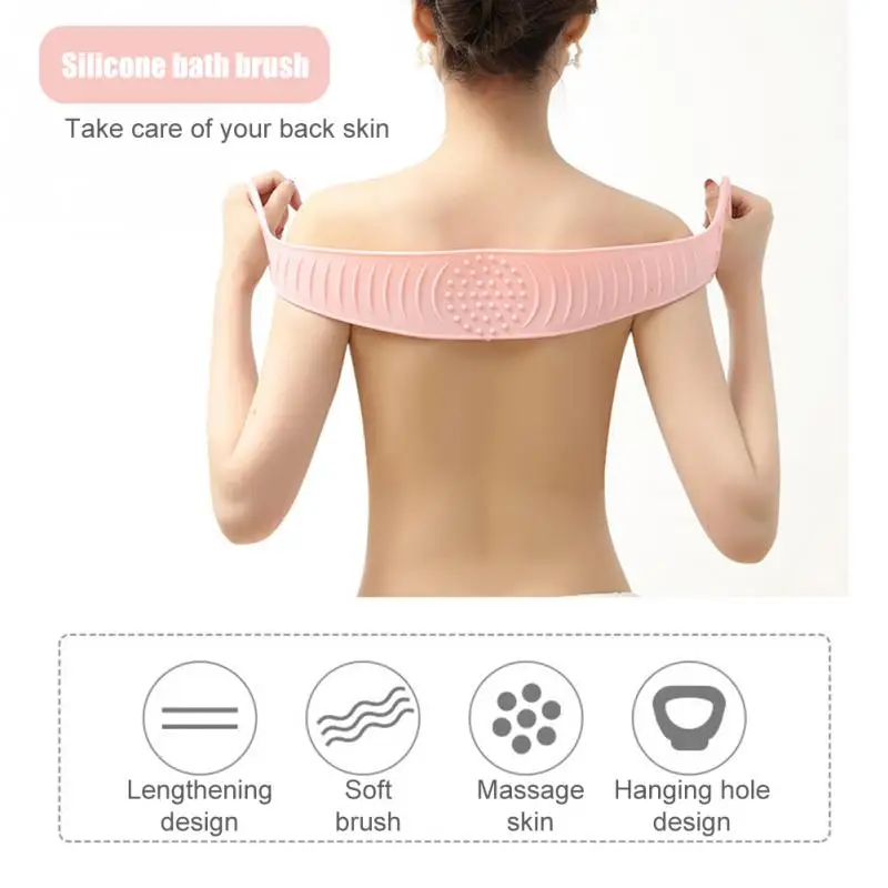 Гостиничная силиконовая щетка для сауны душевой ремень отшелушивающая спины