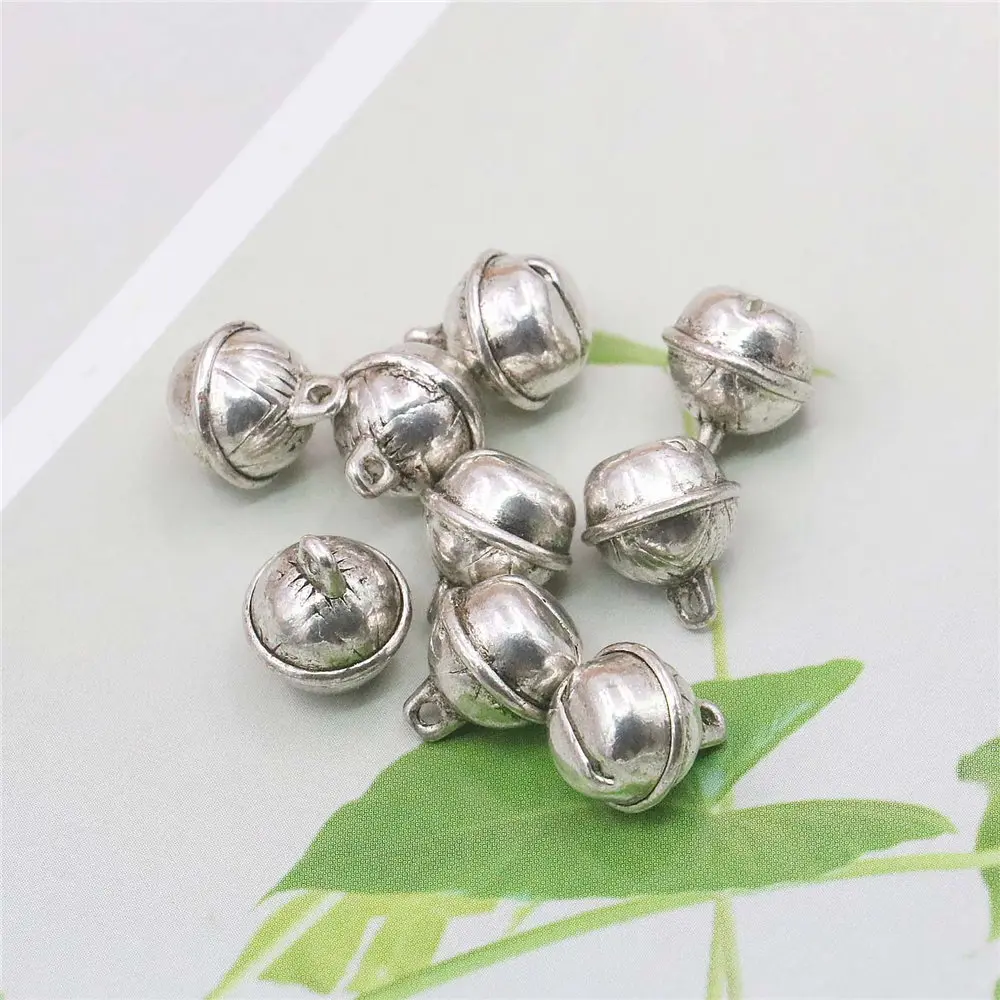 10 шт сплав колокол подвеска фурнитура Аксессуары для фурнитуры Серебряная