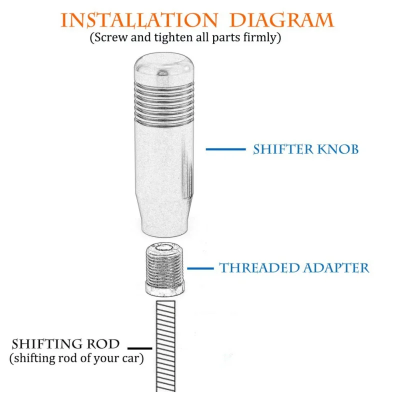 Ручка переключения передач в форме пули ручка из алюминиевого сплава подходит