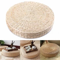 406 cm japanese style meditation futon round straw weave seat cushion tatami handmade pillow yoga chair seat floor mat