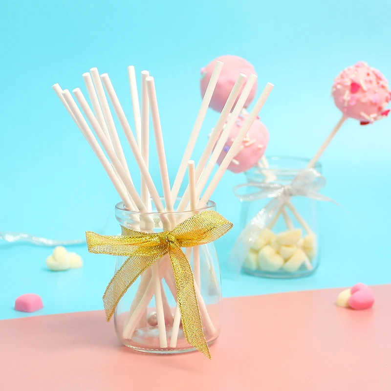 100 шт. пищевая бумага леденец палочка для торта Поп палочки конфет шоколадный