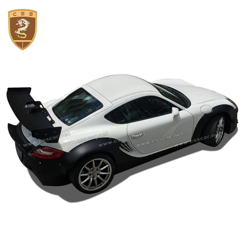 Для 09-12 Porsche 987 cayman FRP передний и задний диффузор боковая юбка спойлер rocket bunny style