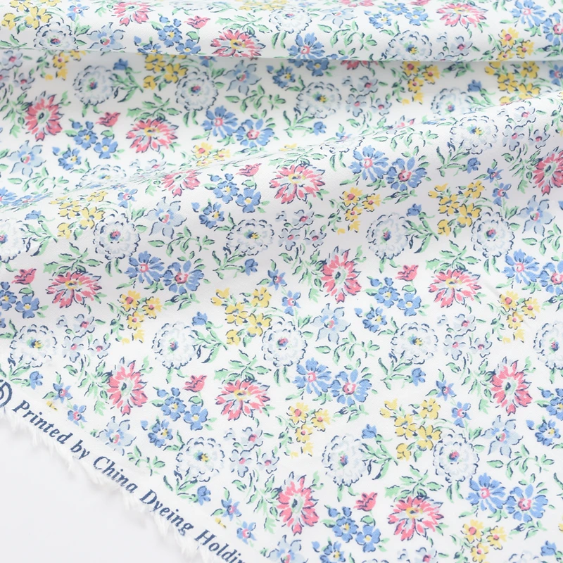 140x50 см детское платье из чистого хлопка с цветочным принтом для девочек 155