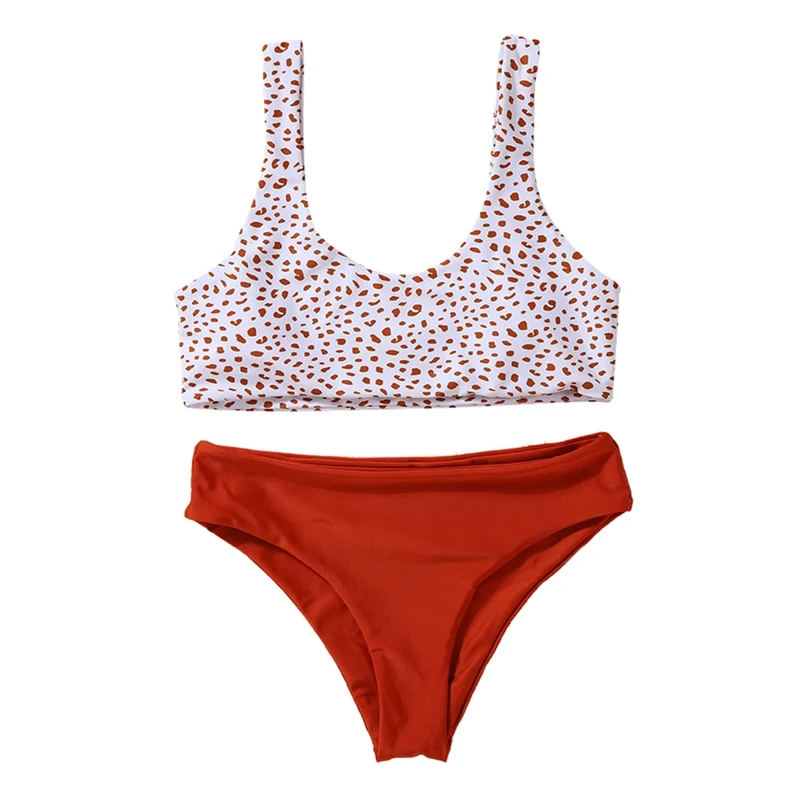 

Summer Female Swimsuit Padded Bra Fashion Printing Bikini Push-Up Pad Swimwear Beachwear Set