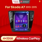 Junsun для Tesla Style Android Auto 4G беспроводной Carplay DSP автомобильный радио мультимедийный плеер для Skoda Octavia 3 A7 2013-2015 no 2din