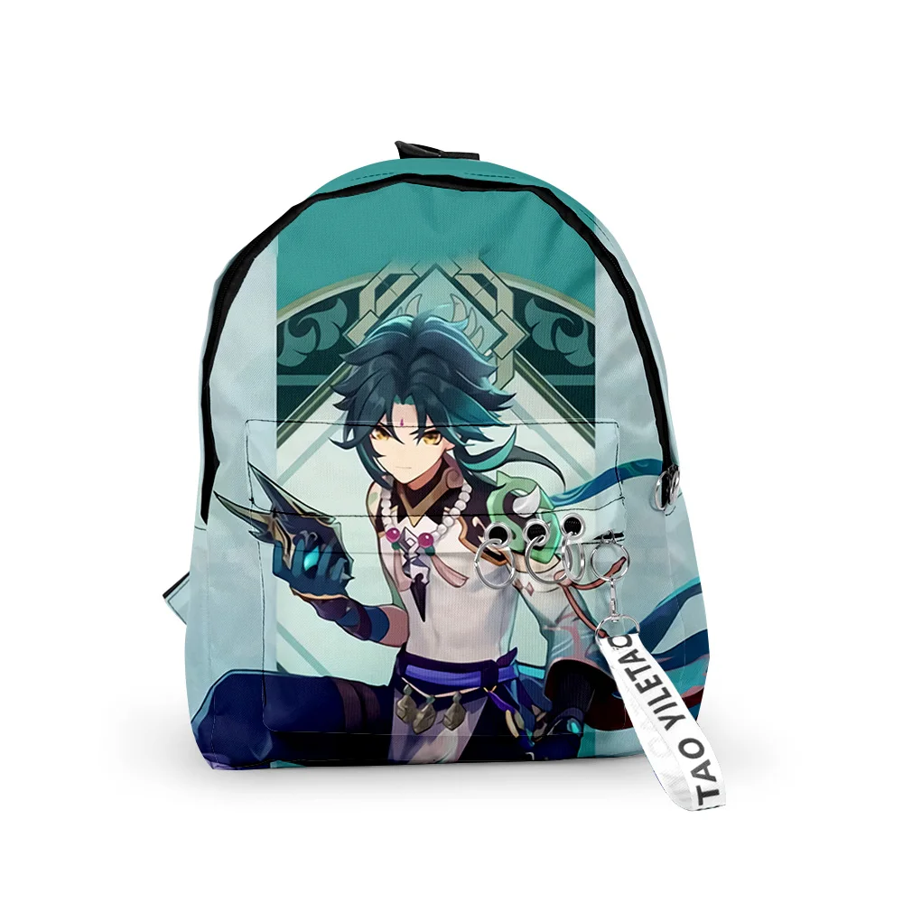 

Genshin Impact Xiao 3D Boys Girls Oxford Waterproof Backpack School bag Primary Middle School Students Schoolbag Travel Backpack