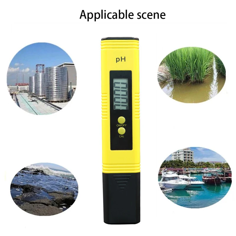 

PH Acidity Meter Large Screen Key Type PH Test Pen Is Suitable for PH Acid-base Measurement In Aquaculture Swimming Pools