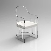 new arrival unique designed modern acrylic furniture wholesale modern plexiglass chair acrylic clear back dining chair