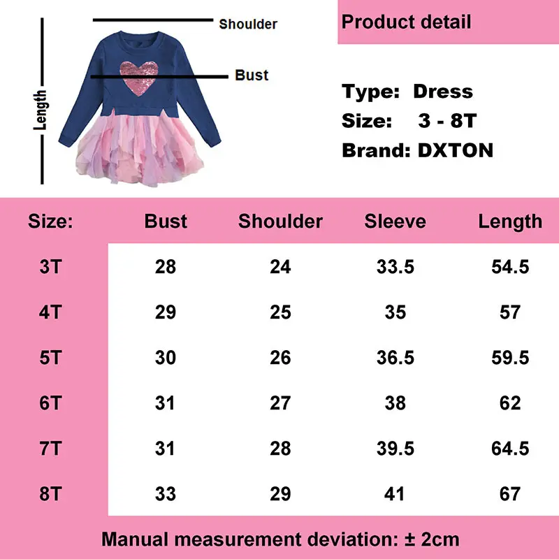 

DXTON Princess Girls Dress Long Sleeve Cotton Kids Dresses Patchwork 2019 Winter Girls Clothes Sequins Children Dress For Girls