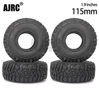 14pcs 115mm rubber mud grappler tires for 110 rc crawler axial scx10 scx10 ii 90046 90047 trx 4 defender g500 trx 6 g63