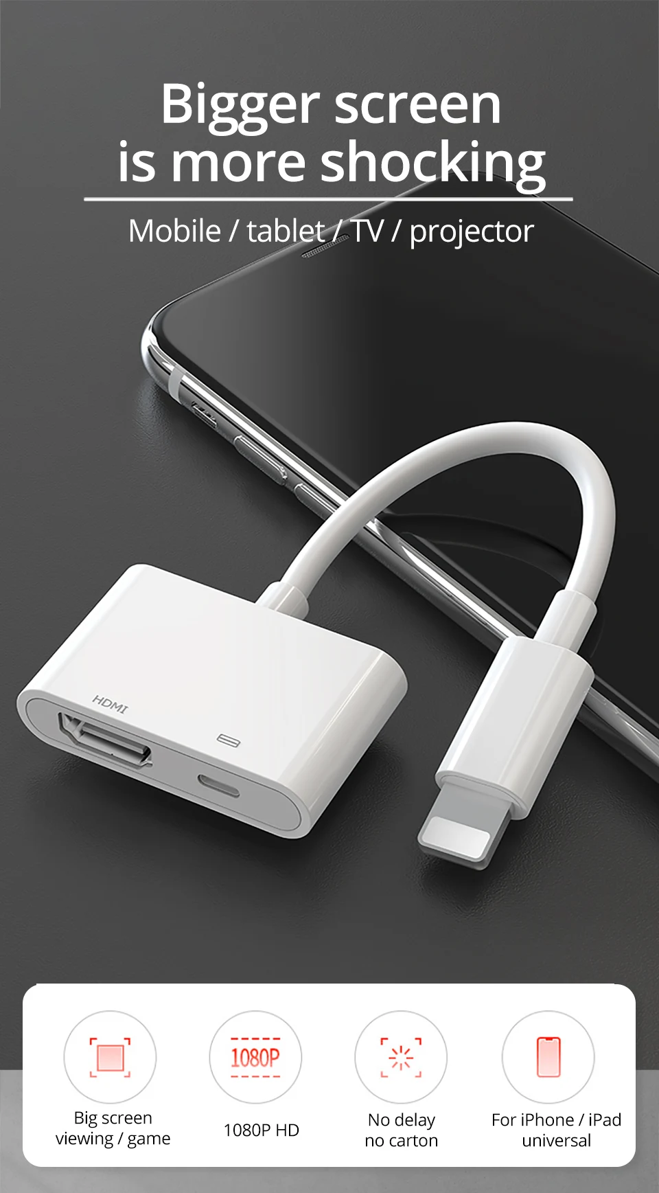 PZOZ HDMI к VGA кабель конвертер цифровой аналоговый HD 1080P для iPhone устройств к ПК ноутбук планшет HDMI Мужской к VGA Famale адаптер