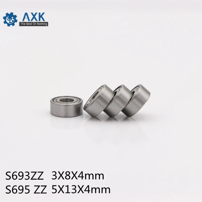 S693ZZ S695 подшипника ZZ 3*8*4 мм (100 шт.) 5x13x4 ABEC 1 440C ролик Нержавеющая сталь S693Z S693 Z